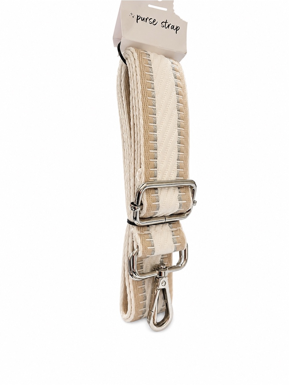 Neutral Beige & Cream Adjustable Purse Strap